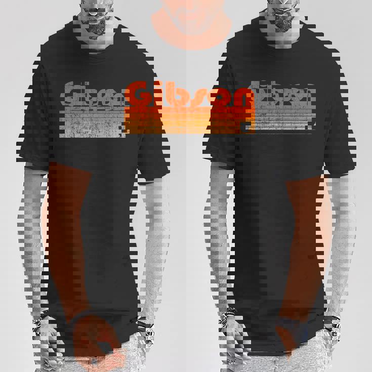 ギブソン、アーカンソーレトロ80年代スタイル Tシャツ 面白い贈り物