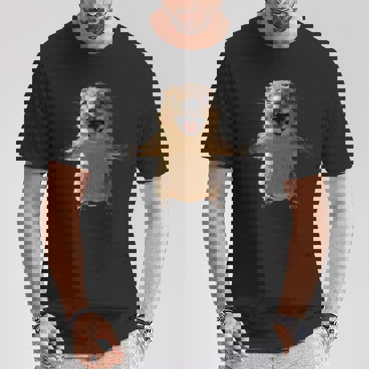 クオッカ・ビー・クオッカ クオッカとハッピー・スマイル Tシャツ 面白い贈り物