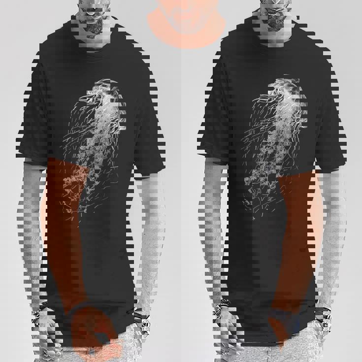 クラゲ 動物 モチーフ イラスト クラゲ Tシャツ 面白い贈り物