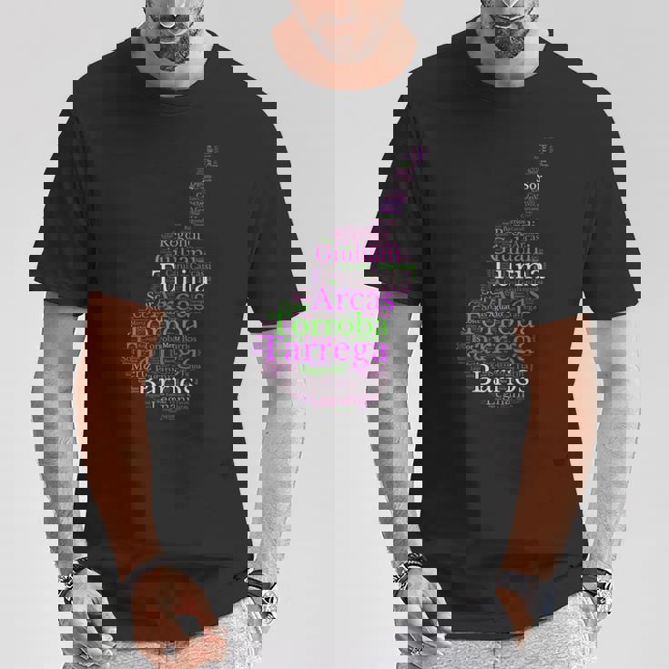 クラシックギター スペインギター Tシャツ 面白い贈り物