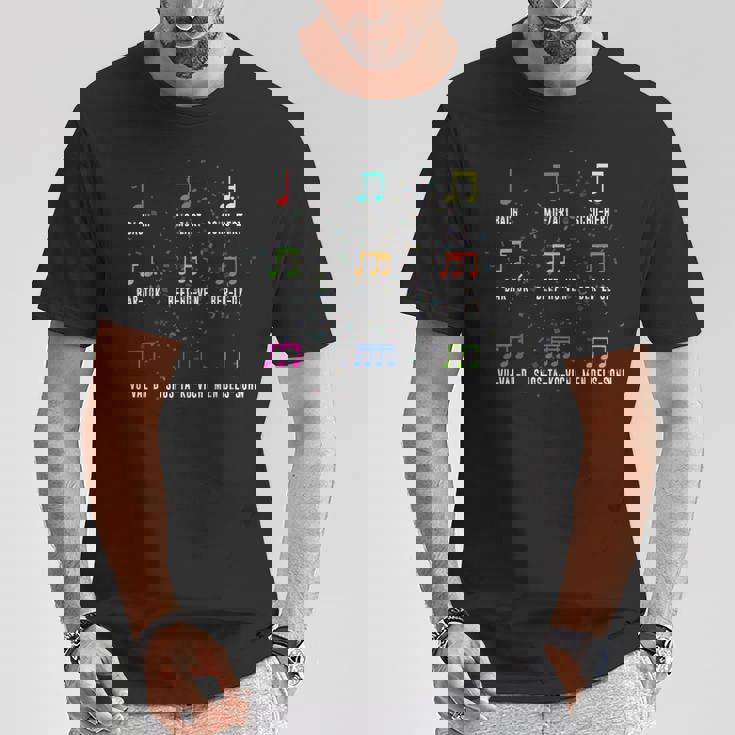 クラシックコンポーザー クラシック音楽ノート Tシャツ 面白い贈り物