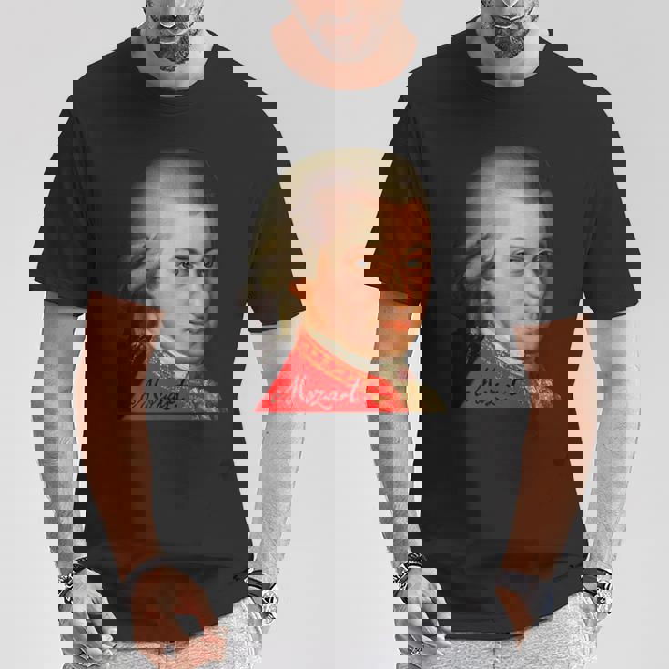 クラシック作曲家 ヴォルフガング・アマデウス・モーツァルト 1756-1791 Tシャツ 面白い贈り物