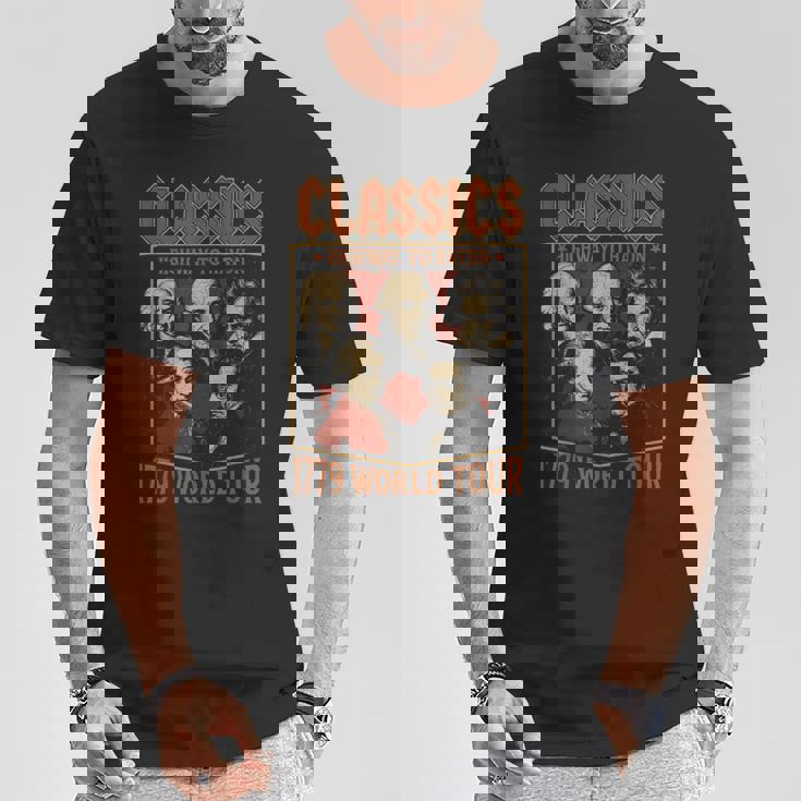 クラシック作曲家ツアー、面白クラシック音楽パロディー Tシャツ 面白い贈り物