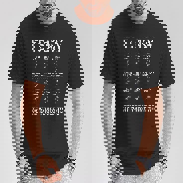 クラシック音楽 音楽好き 作曲家 バッハ モーツァルト ベートーヴェン シューベルトメンデルスゾーン ブラームス 音楽家 Tシャツ 面白い贈り物