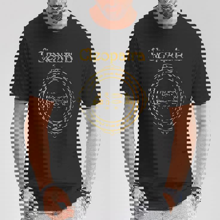 クレオパトラ エジプト女神ギフト 古代エジプトヒエログリフ Tシャツ 面白い贈り物