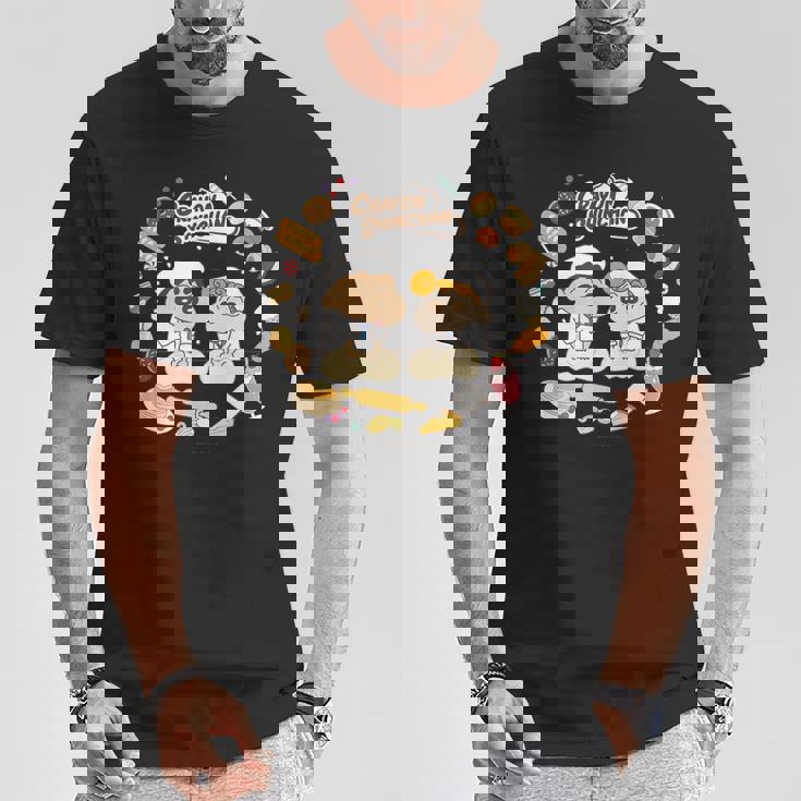 クレヨンしんちゃん ひまわりとパンづくり デザートタイム Tシャツ 面白い贈り物