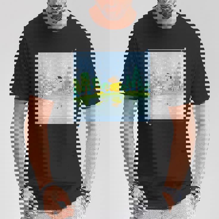 クレヨンしんちゃん 雨の日のお散歩 Tシャツ 面白い贈り物