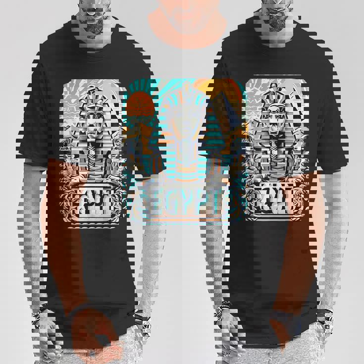 クールなエジプトスフィンクス旅行コスチュームエジプトのお土産。 Tシャツ 面白い贈り物