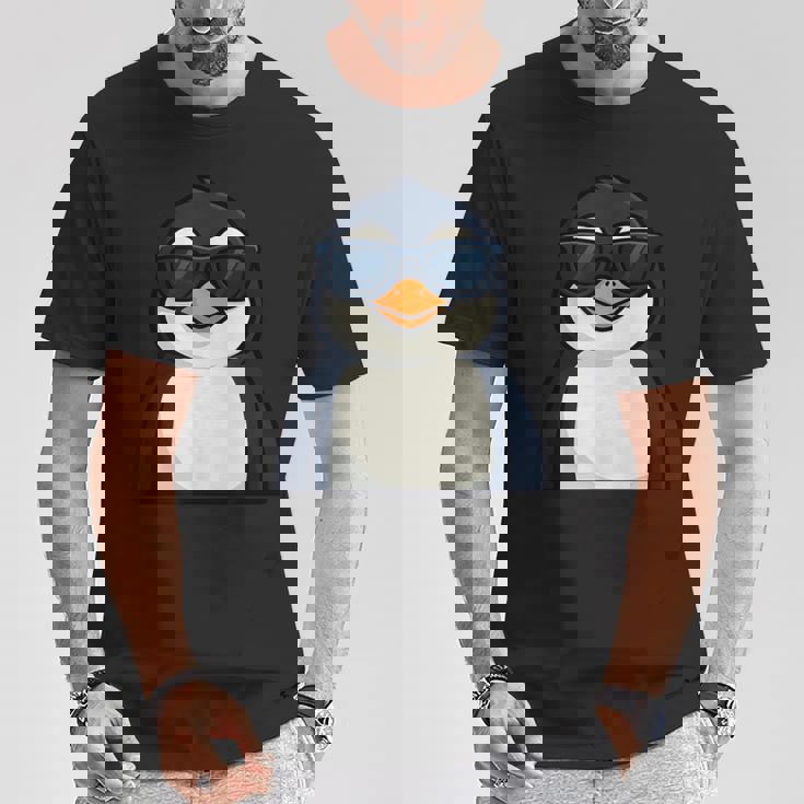 クールサングラス ペンギン 夏 Tシャツ 面白い贈り物