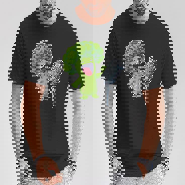 クールブロッコリー ベジタリアン ビーガン ベジタブルフード メンズ レディース Tシャツ 面白い贈り物