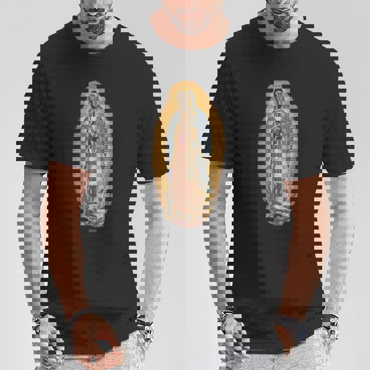 グアダルーペの聖母 マリア イリューション マリアン カトリック Tシャツ 面白い贈り物