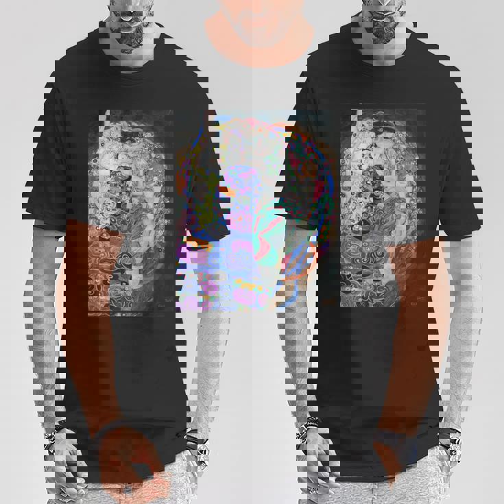 グスタフ・クリムト 乙女 2 アーティスト向け Tシャツ 面白い贈り物