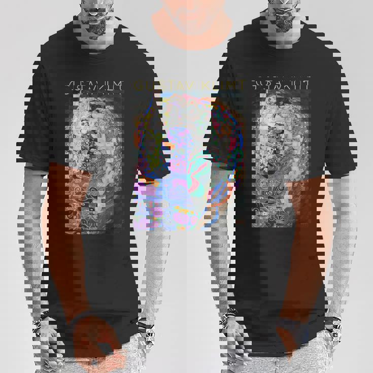 グスタフ・クリムト 乙女 アーティスト向け Tシャツ 面白い贈り物