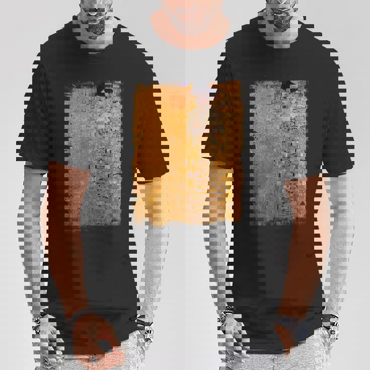 グスタフ・クリムト作「金の女」 名画の数々 Tシャツ 面白い贈り物