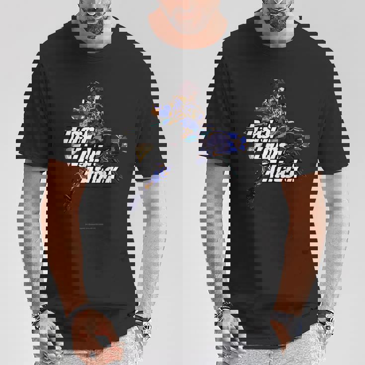 グランブルーファンタジーヴァーサス -ライジング- Dash Light Attack ランスロット Tシャツ 面白い贈り物