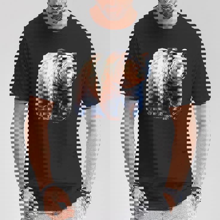 グリズリーベア×ヒグマ Tシャツ 面白い贈り物