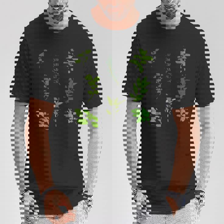 グリーン 料理 料理 ガーデン ハーブ パターン Tシャツ 面白い贈り物