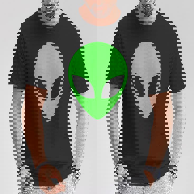 グリーンエイリアンヘッドアパレル 90年代スタイル ファニー エイリアン Tシャツ 面白い贈り物