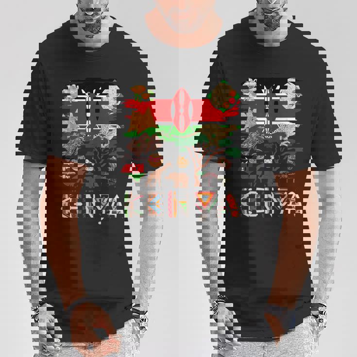 ケニア国旗の衣装のアイデア ケニアフード&ケニア国旗 Tシャツ 面白い贈り物