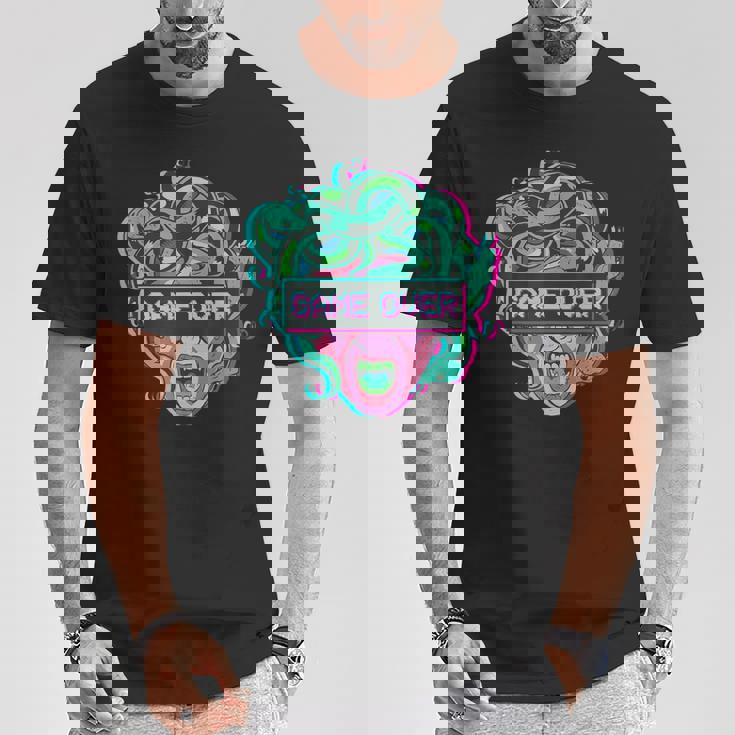 ゲームオーバー・メドゥーサ Alt Indie Aestheticaporwave Egirl Eboy Tシャツ 面白い贈り物