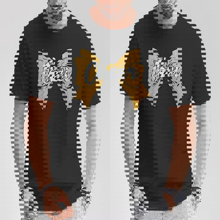 コケット チアボウ イエロー スポーツ チアリーダー チアリーダー Tシャツ 面白い贈り物