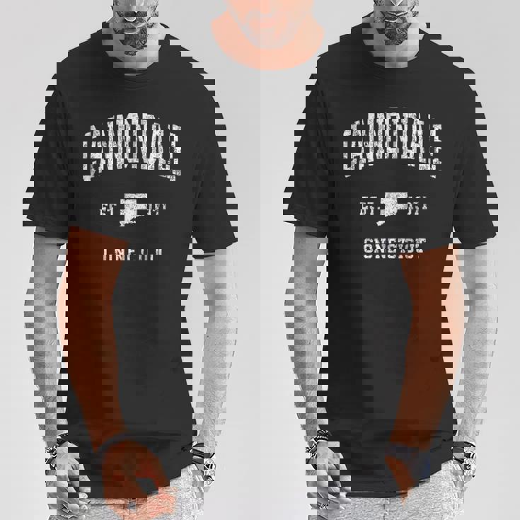 コネチカット州キャノンデールctビンテージアスレチックスポーツデザイン。 Tシャツ 面白い贈り物