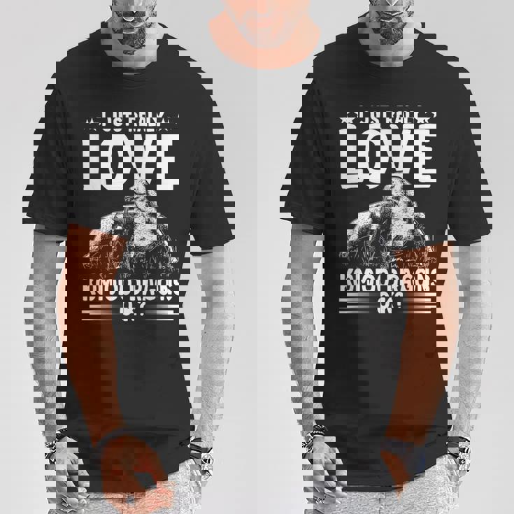 コモドドラゴンが大好き オーナー野生動物 コモドドラゴン Tシャツ 面白い贈り物