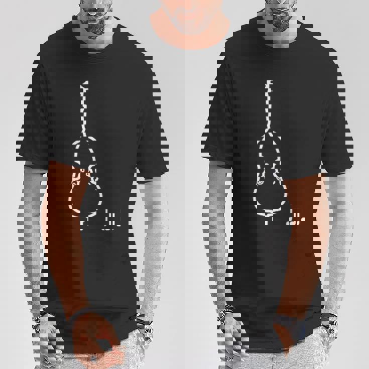 コントラバス 音符 音楽 楽器 Tシャツ 面白い贈り物