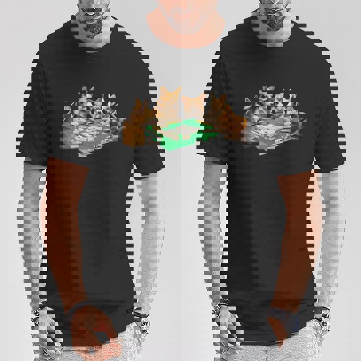 コーギー イヌ 麻雀 面白いtシャツ 犬 文字入り メンズ おもしろ 面白い 服 おもしろグッズ ネタ 雀士 Tシャツ 面白い贈り物