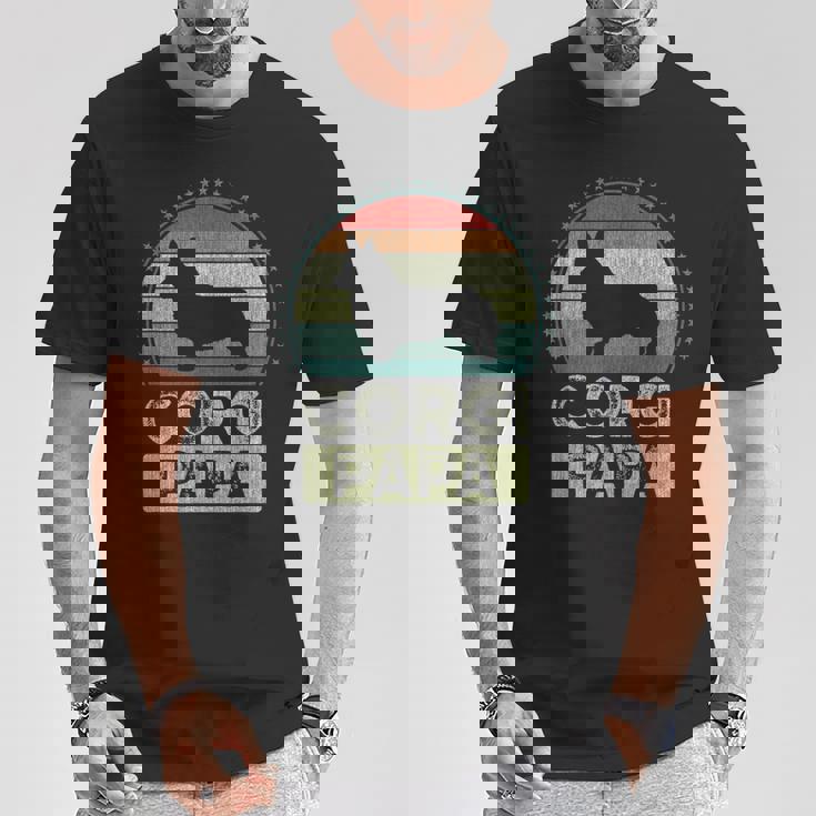 コーギー・パパ 父の日 ウェルシュ・コーギー Tシャツ 面白い贈り物