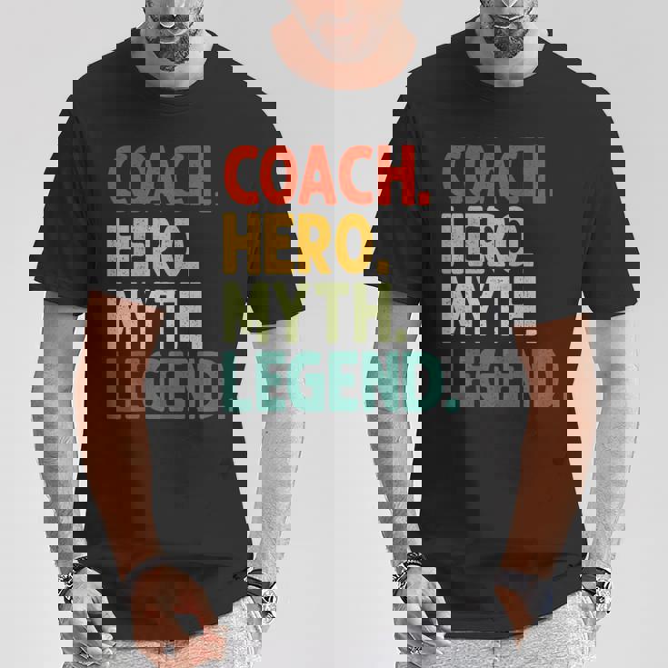 コーチ ヒーロー 神話 伝説 ヴィンテージ ファニー コーチ Tシャツ 面白い贈り物