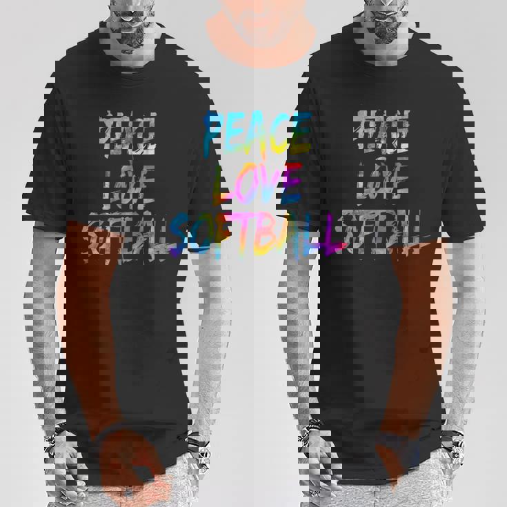 コーチ野球選手の衣装平和愛ソフトボール Tシャツ 面白い贈り物