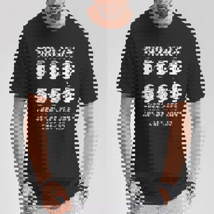 コーヒーカップをドーナツに変える面白いトポロジー 数学の先生 Tシャツ 面白い贈り物