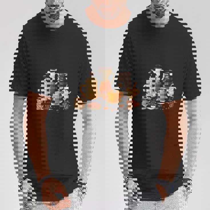 コーヒー愛好家アートギフト Tシャツ 面白い贈り物