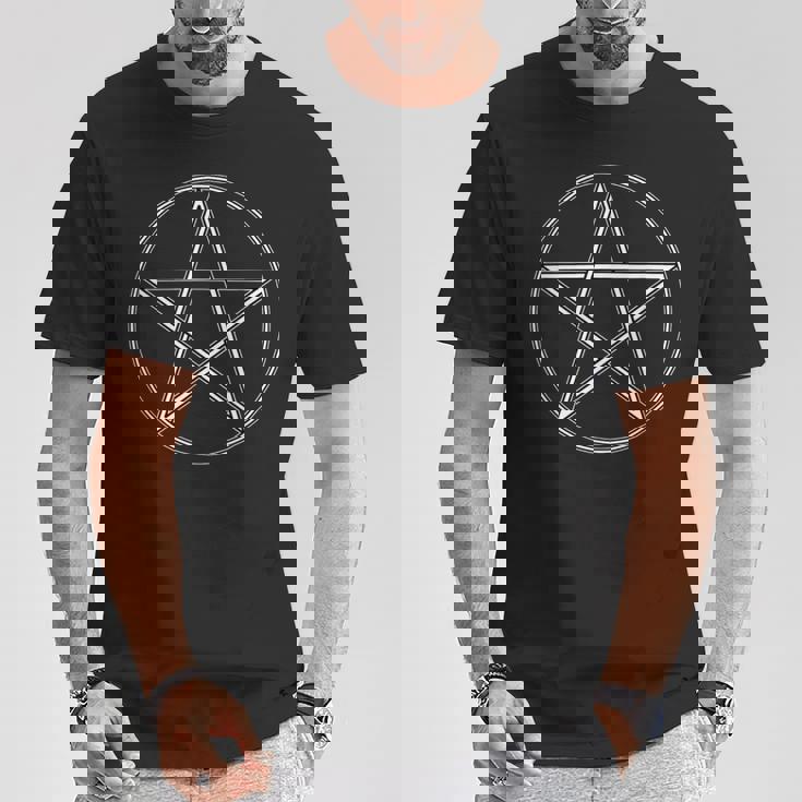 ゴシック 五芒星 ゴス 五芒星 形 マジック Tシャツ 面白い贈り物