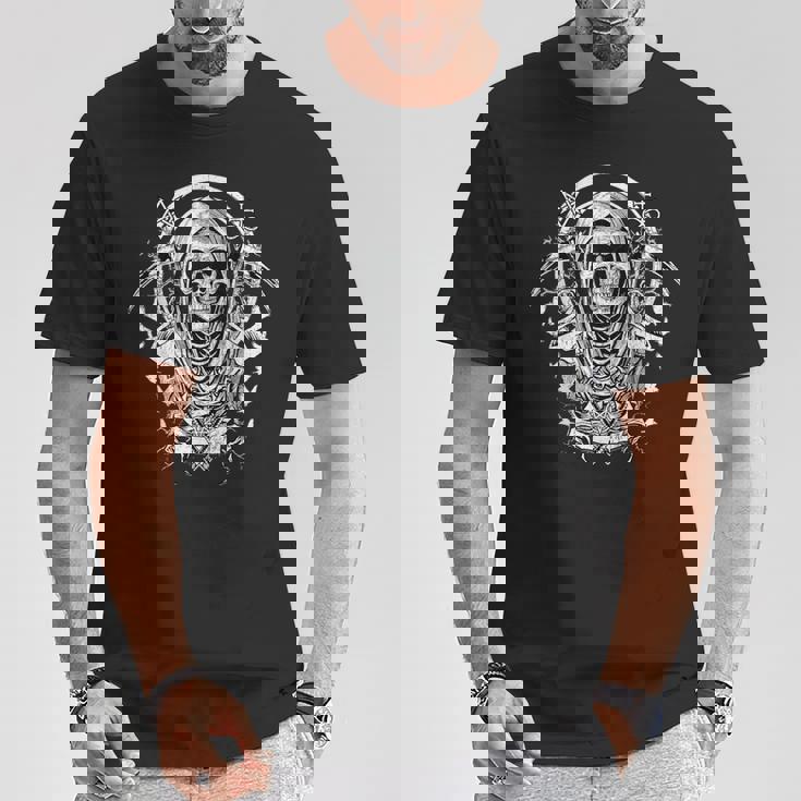 ゴシック 耽美 スケルトン グランジ オカルト Y2k ゴス ハロウィーン Tシャツ 面白い贈り物