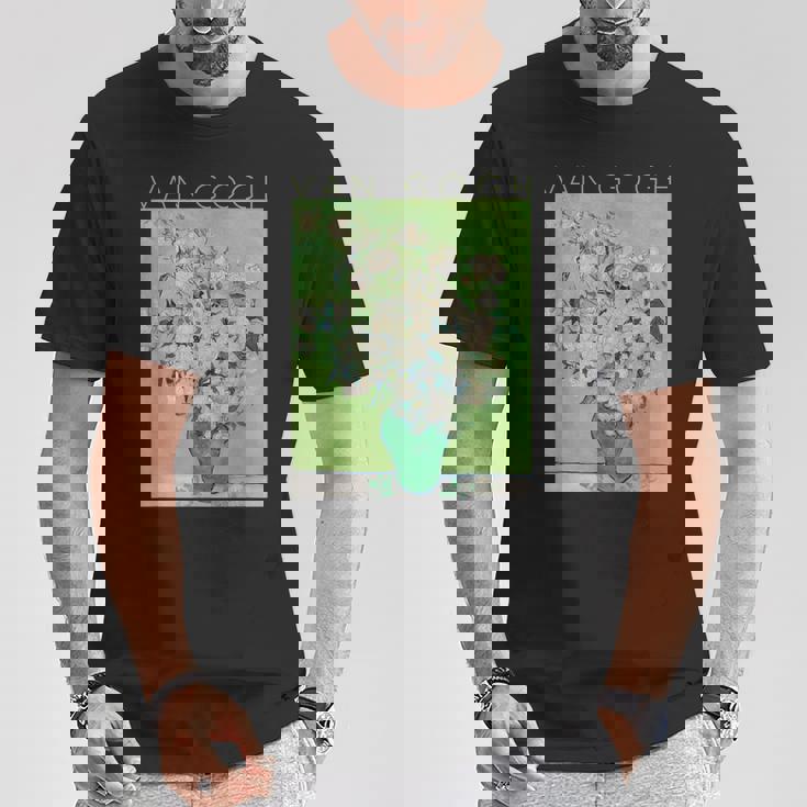 ゴッホローズアートスプリング Tシャツ 面白い贈り物