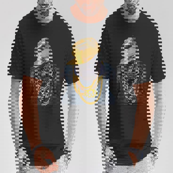 ゴリラ ラッパー ヒップホップ Tシャツ 面白い贈り物