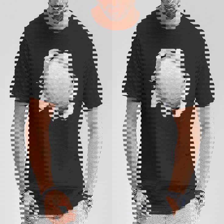 ゴルフ 面白いtシャツ ボール メンズ おもしろ 面白い 服 おもしろグッズ ネタ ゴルフウェア シャツ 胸 Tシャツ 面白い贈り物