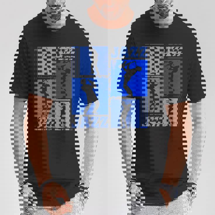 サクソフォーン奏者ジャズミュージシャンブルーミュージック Tシャツ 面白い贈り物