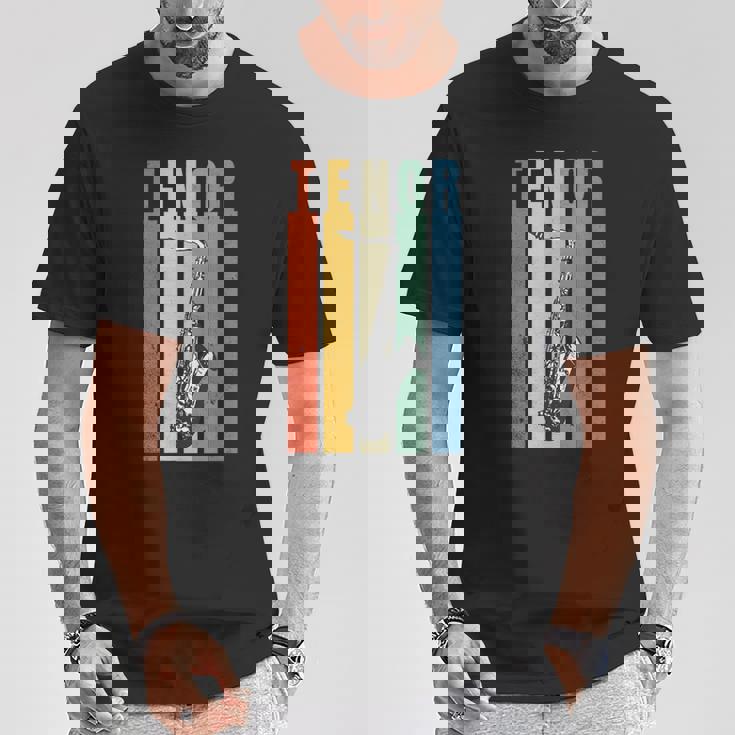 サックス テナーサックス レトロ Tシャツ 面白い贈り物