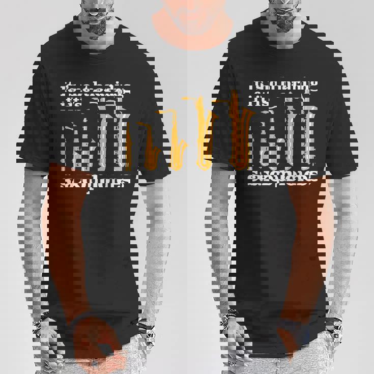 サックス奏者のための面白いサックスミームまたはサックスジョーク 「Axophone Joke 」 Tシャツ 面白い贈り物