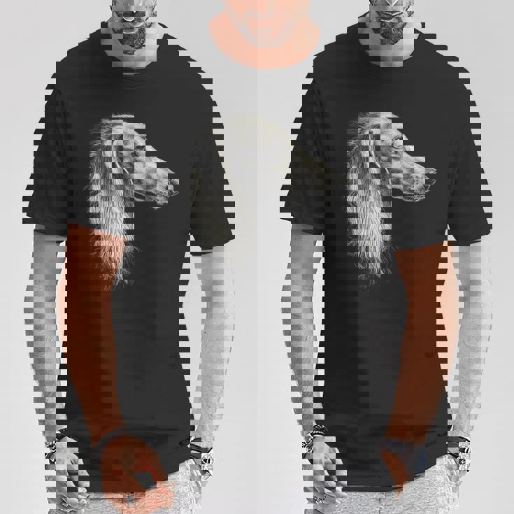 サルーキ 犬 モチーフ ペットアート サルーキ Tシャツ 面白い贈り物