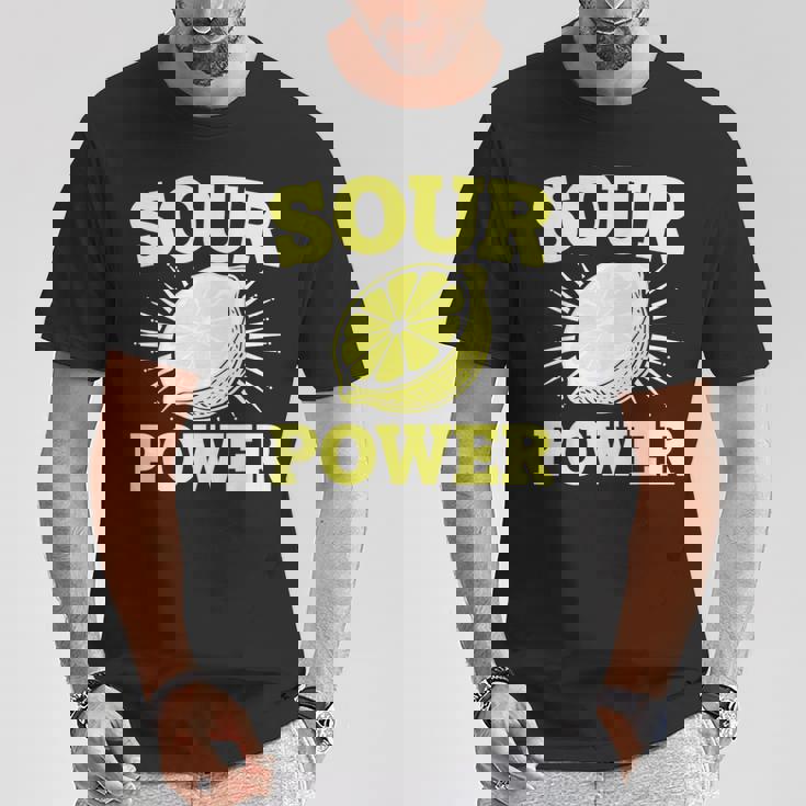 サワーパワー レモンフルーツ Tシャツ 面白い贈り物