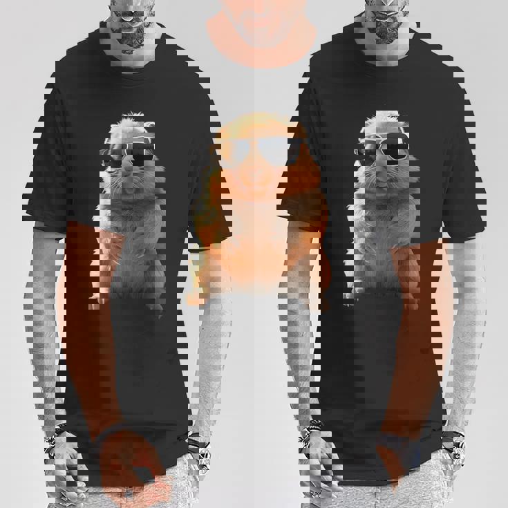 サングラスをかけたウォンバット オーストラリア かわいい ウォンバット Tシャツ 面白い贈り物