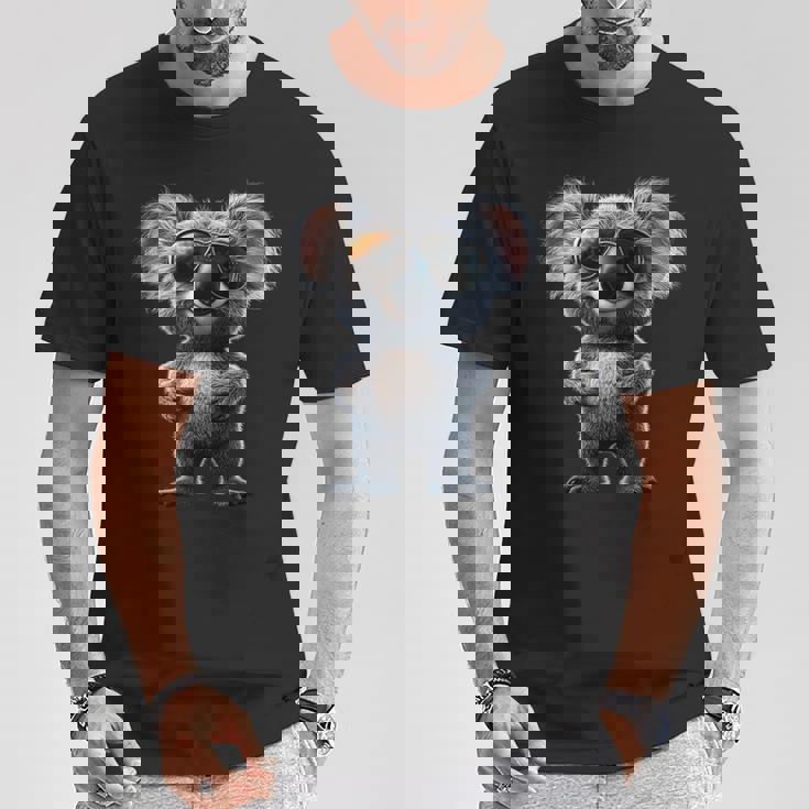 サングラスをかけたコアラ オーストラリア コアラ クマ かわいい コアラクマ Tシャツ 面白い贈り物