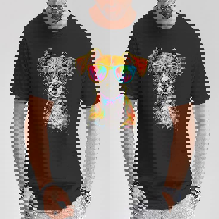 サングラスをかけたジャック・ラッセル・テリア ジャック・ラッセル愛好家 Tシャツ 面白い贈り物