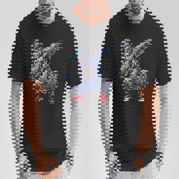 サングラスをかけたダブダンスのゴリラ猿 Tシャツ 面白い贈り物