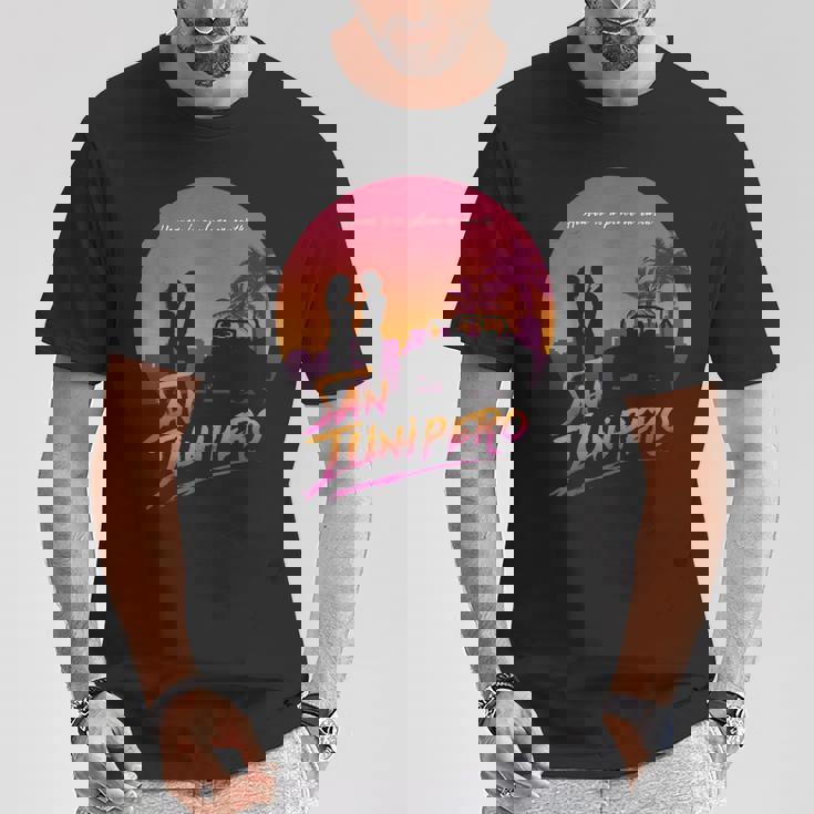 サンジュニペロへようこそ Tシャツ 面白い贈り物