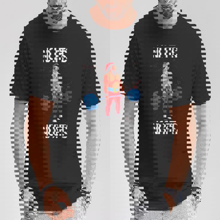 サンタ クリスマス 面白いtシャツ ウエイトリフティング 筋トレ メンズ おもしろ 面白い 服 おもしろグッズ ネタ Tシャツ 面白い贈り物